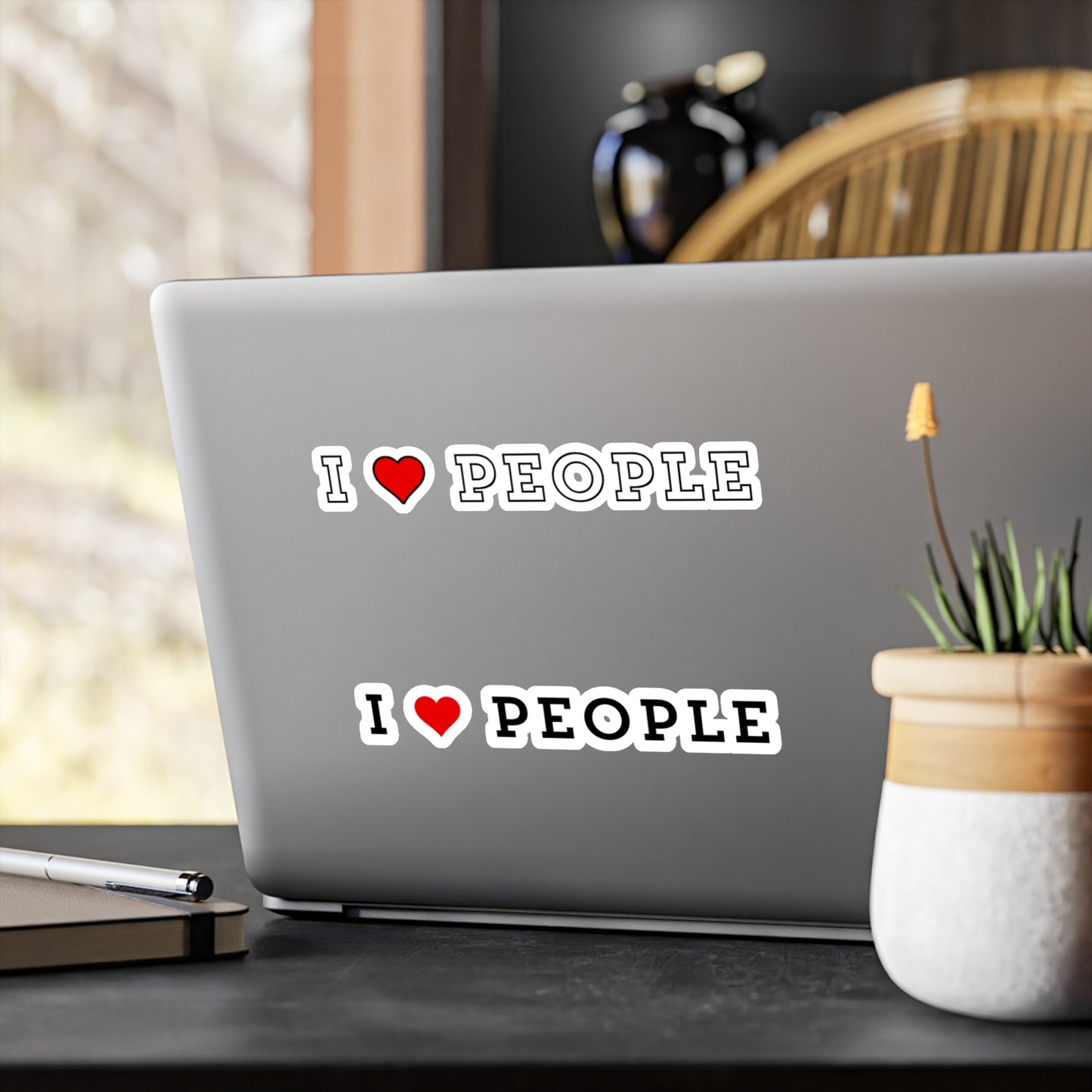 I Love People - Kiss-Cut Vinyl Decal - Trendy Stickers