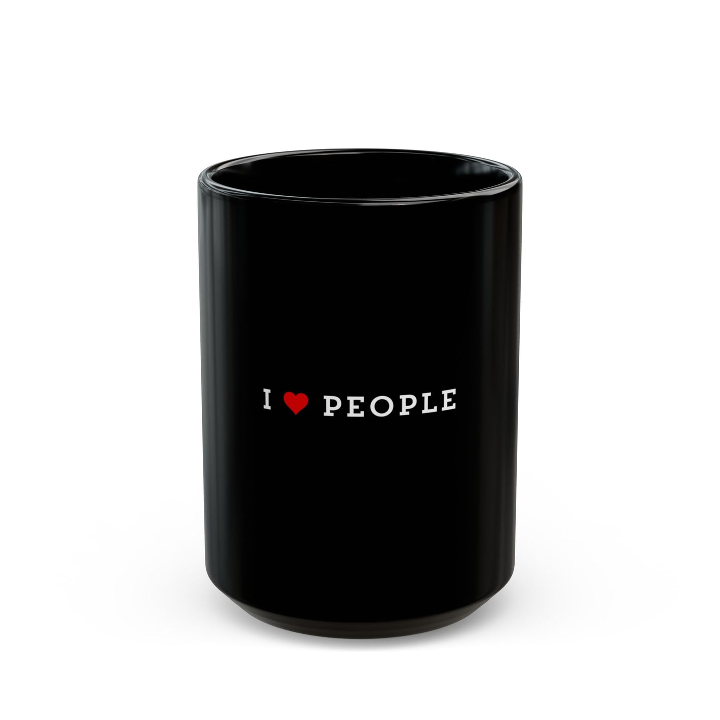 I Love People | Black Mug