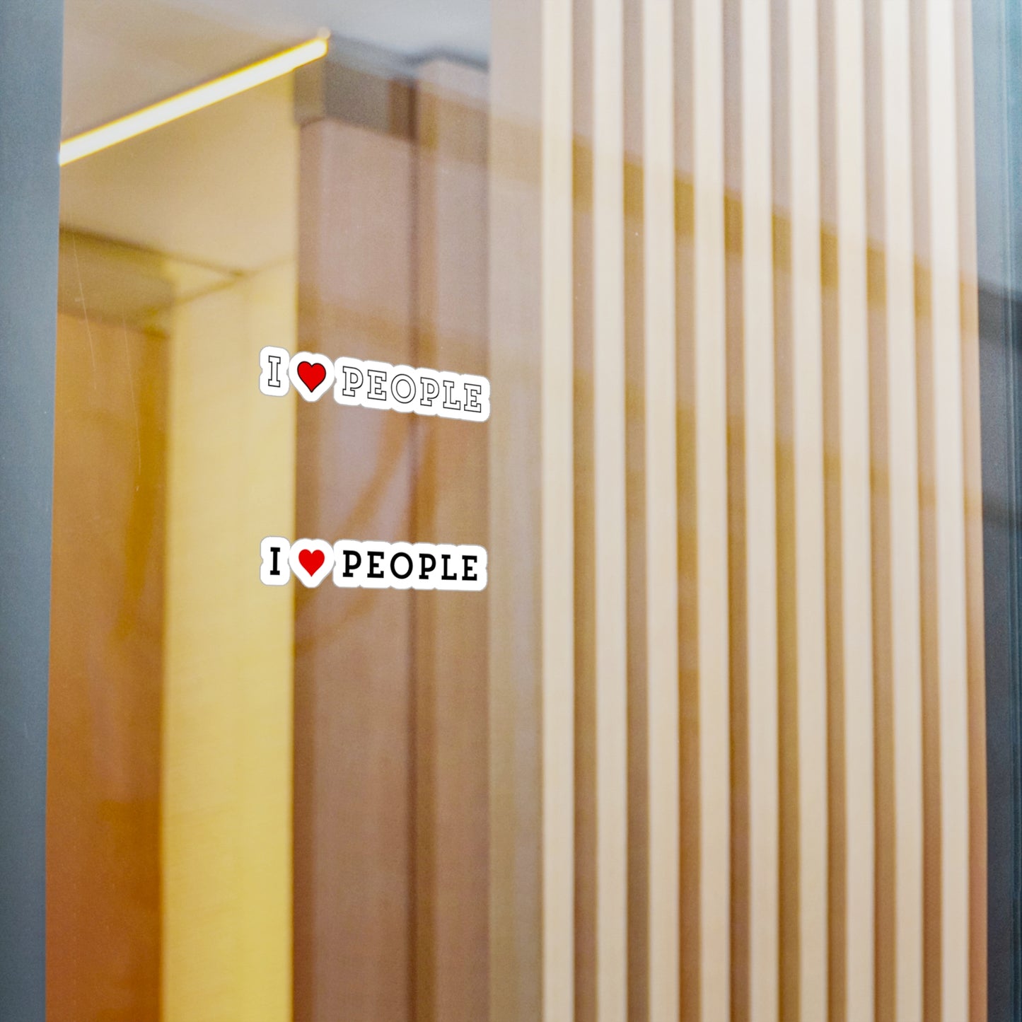 I Love People - Kiss-Cut Vinyl Decal - Trendy Stickers