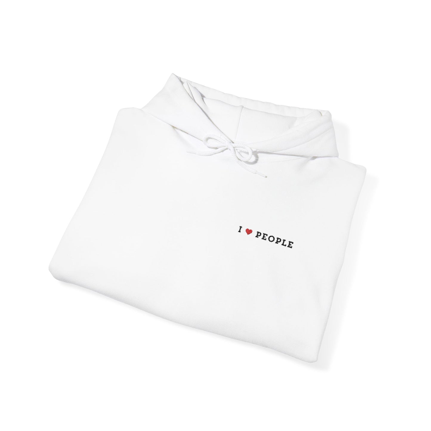 I Love People | Embroidered Hoodie