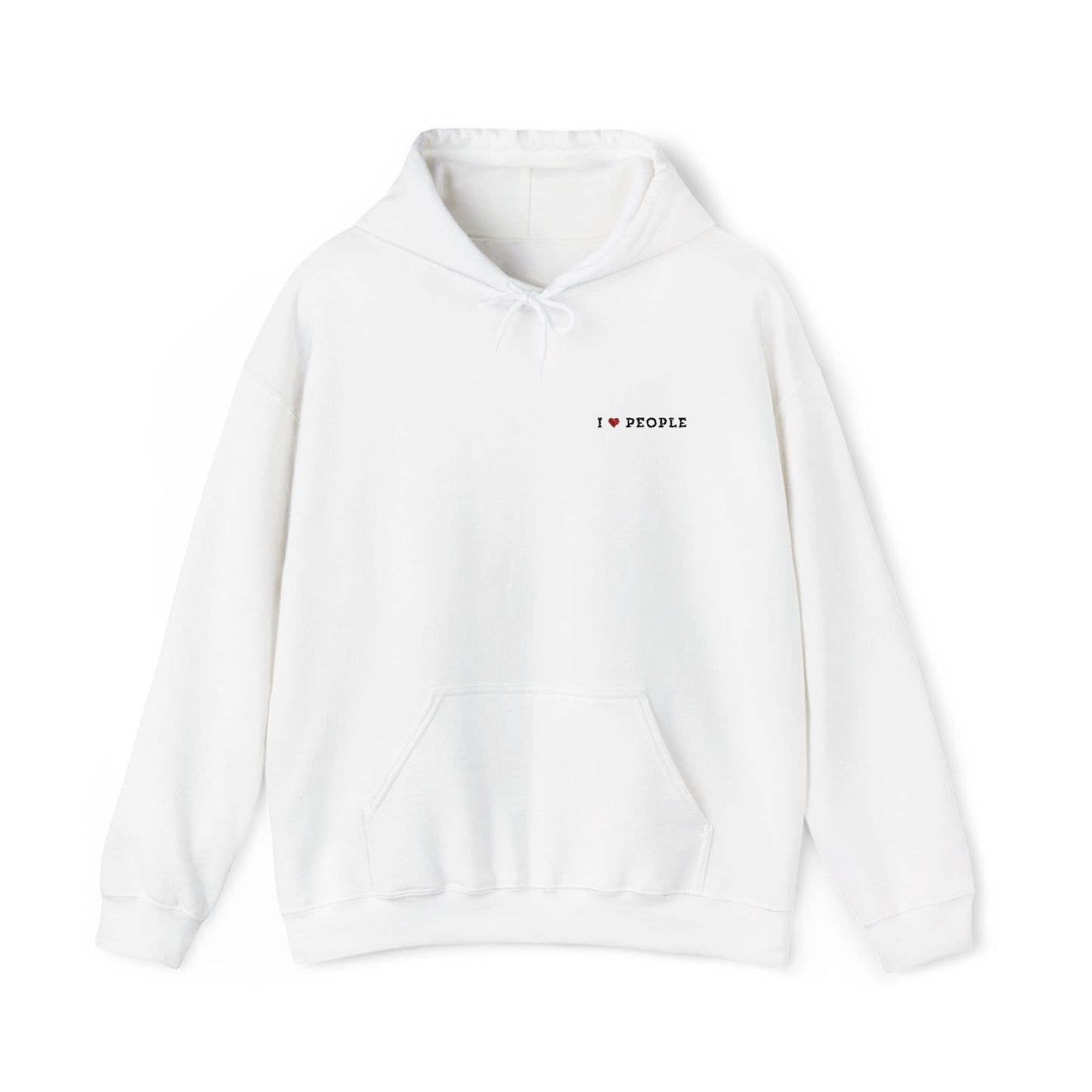 I Love People | Embroidered Hoodie