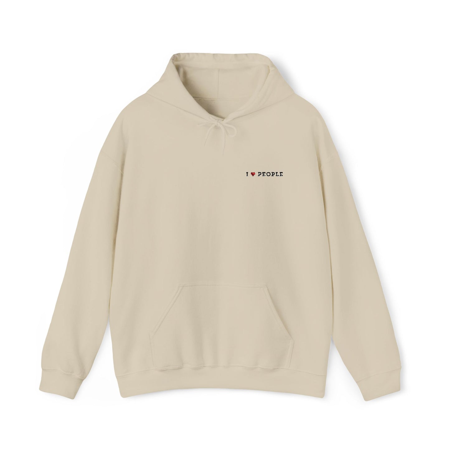 I Love People | Embroidered Hoodie