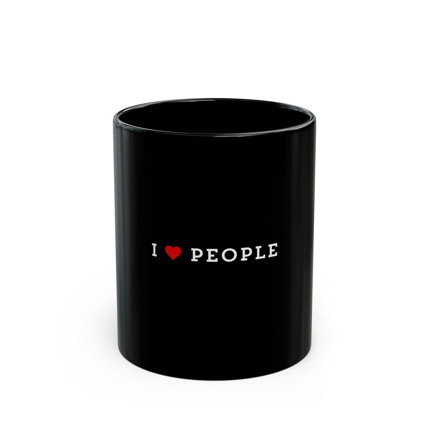 I Love People | Black Mug
